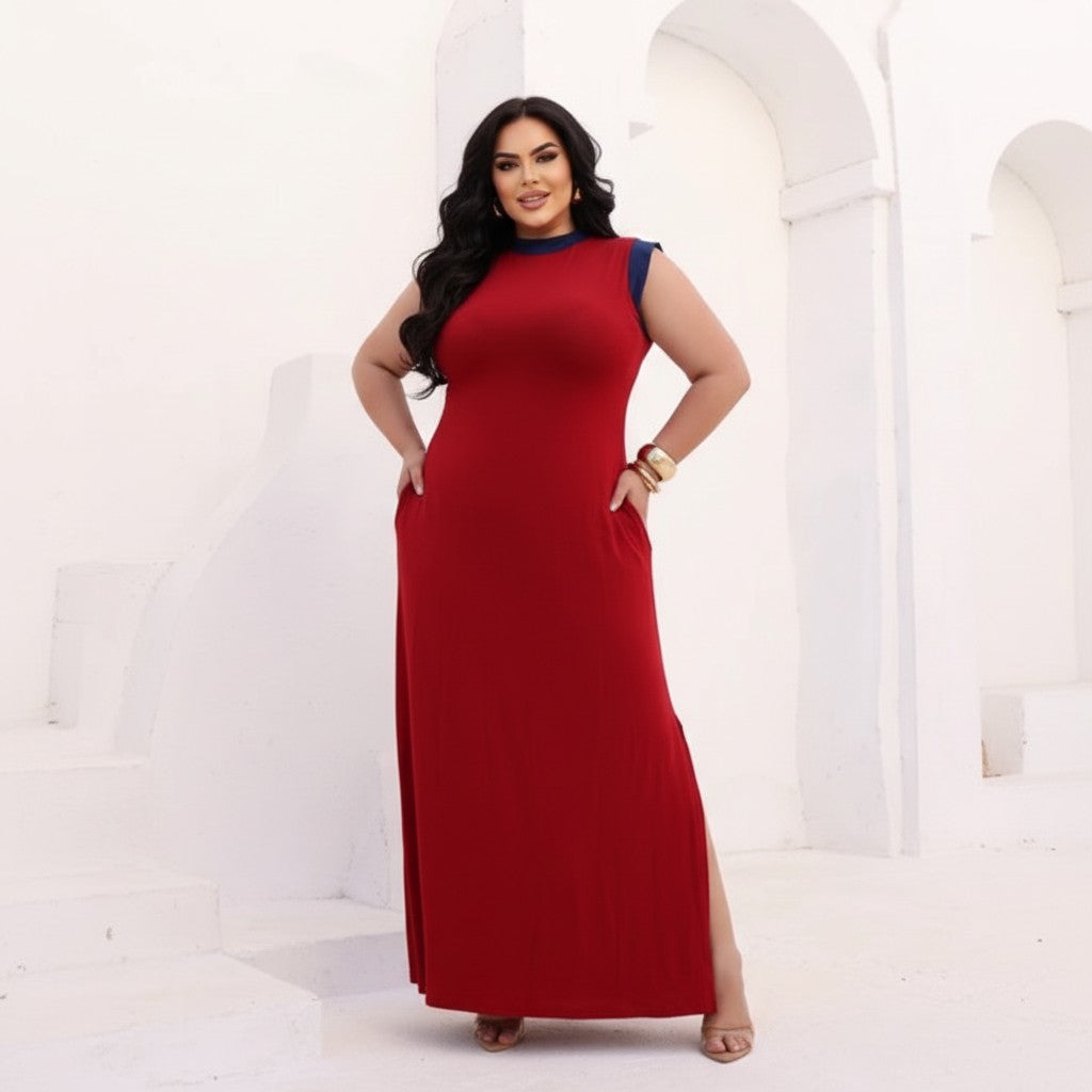 Vestilo Longo Minimalista Com Bolsos Laterais Invisíveis