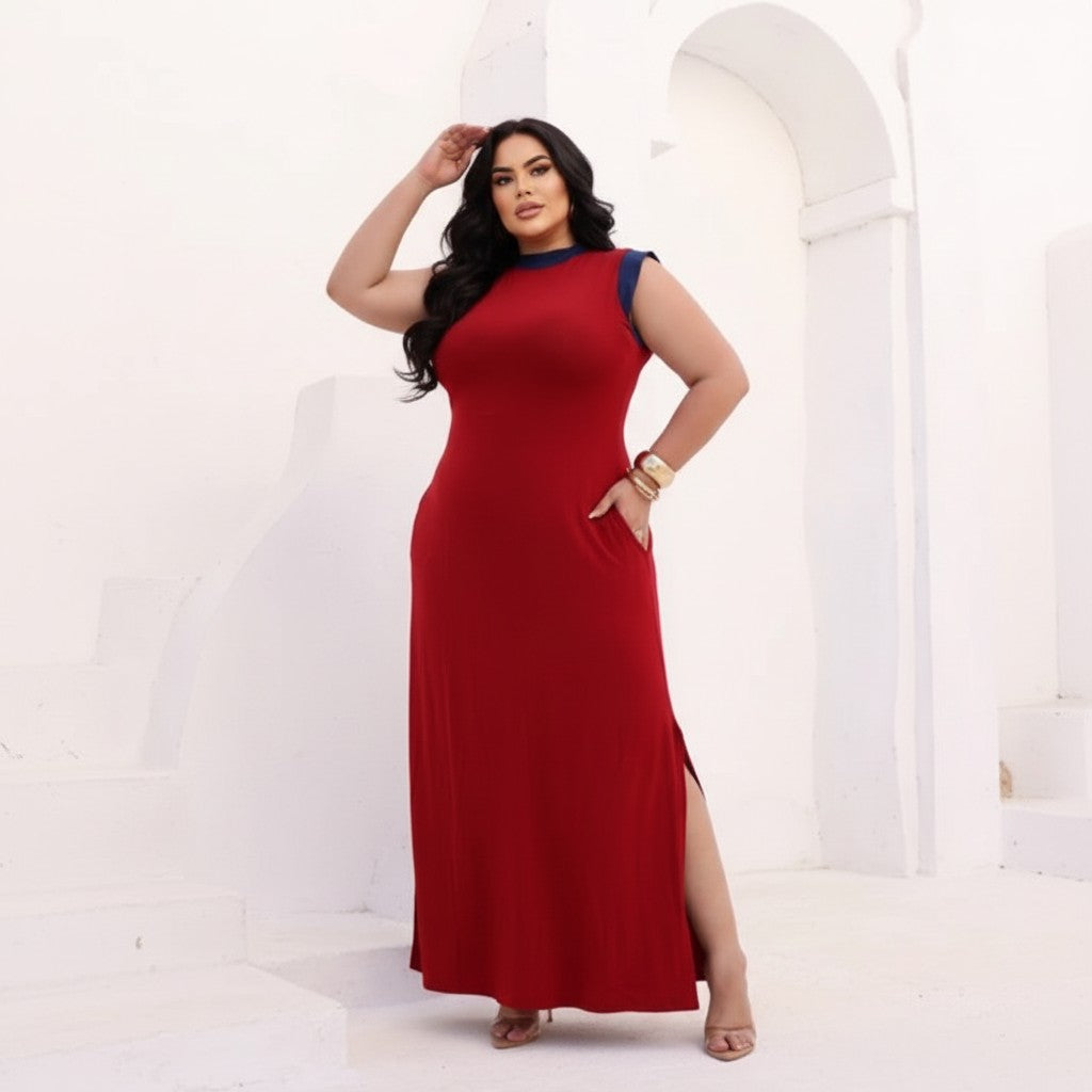 Vestilo Longo Minimalista Com Bolsos Laterais Invisíveis