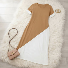 Vestido Neoclássico Plus Size Diagonal - Vestido Plus Size