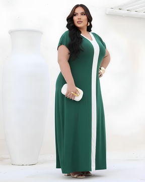 Vestido Túnica Comfy Verde Elegante - Vestido Plus Size