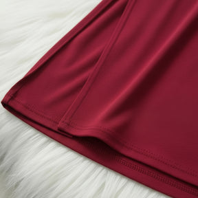 Vestido Plus Size Minimalista com Drapeado Elegante